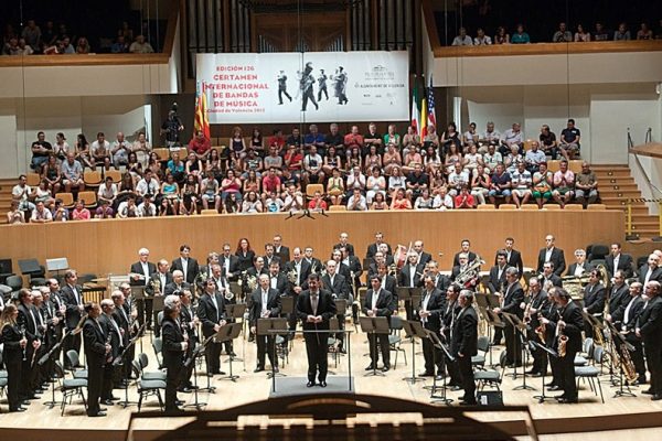 Banda Municipal de Valencia-Fernando Bonete. Palau de la Música de Valencia. Certamen Internacional, julio de 2012